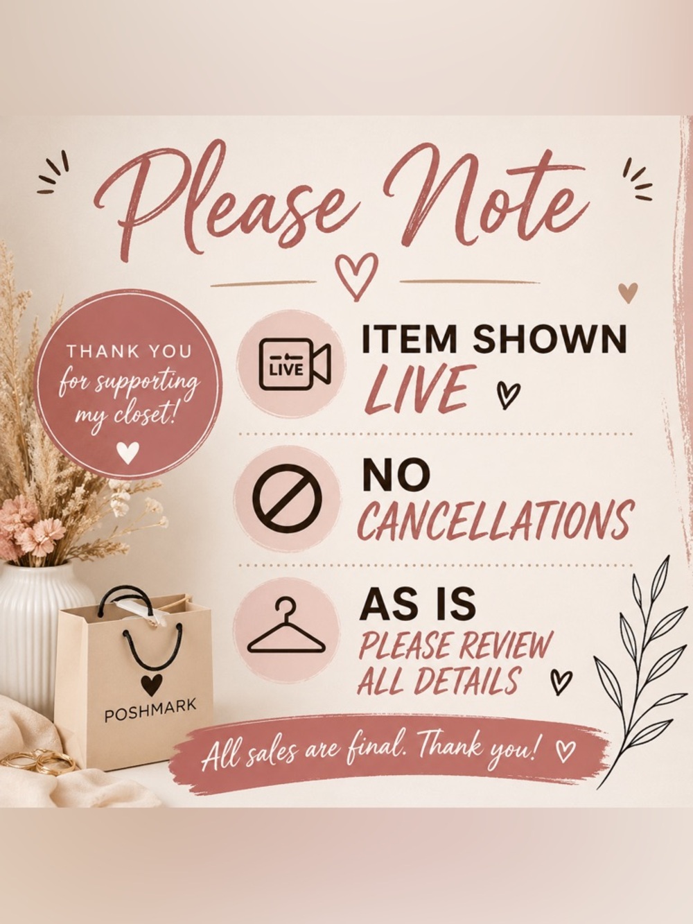 Item Shown Live